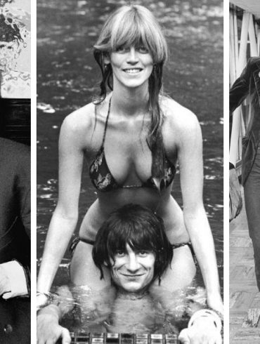 Krissy Findlay and Ronnie Wood