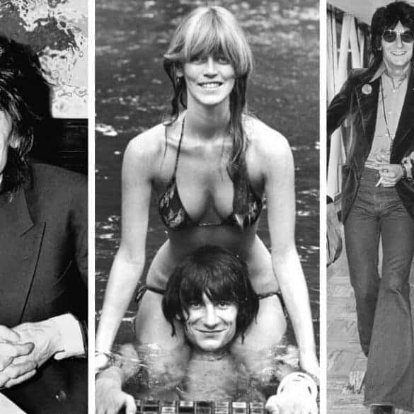 Krissy Findlay and Ronnie Wood