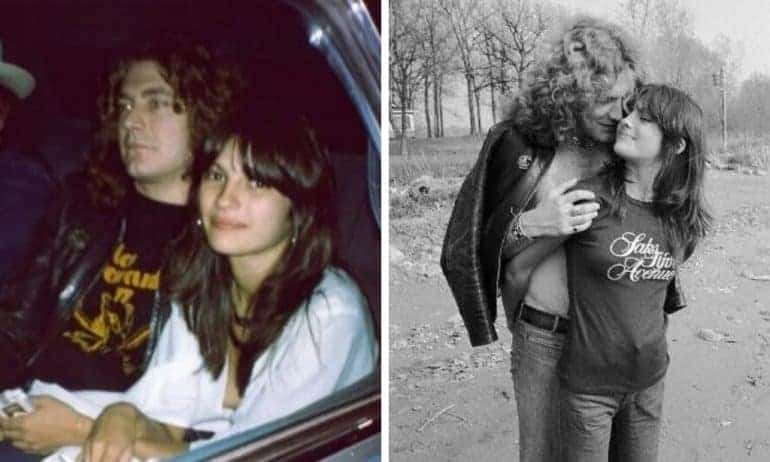 Audrey Hamilton and Robert Plant