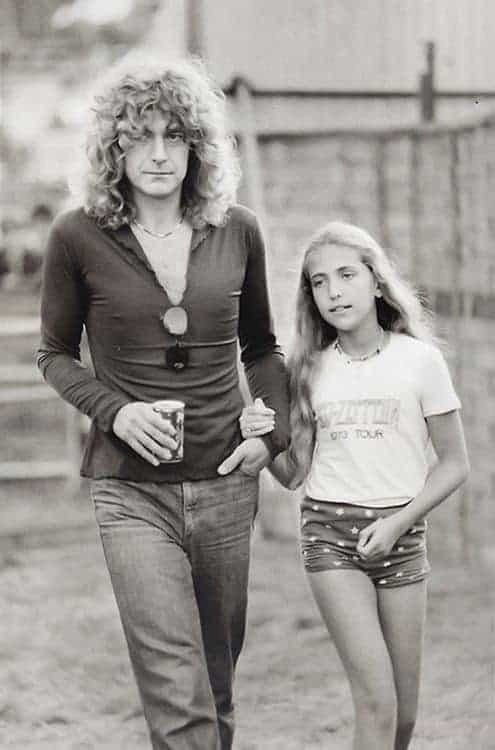 Carmen Jane Plant: Rock 'n' Roll's Luckiest Daughter Carmen Jane Plant and Robert Plant backstage at Knebworth Festival in 1979.