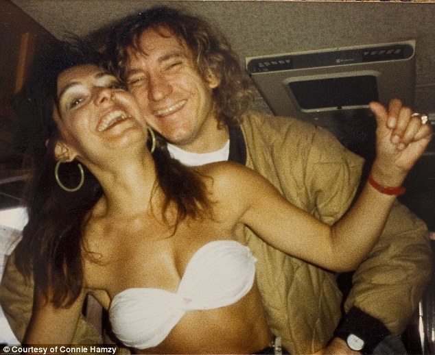 Connie Hamzy: The Queen of the Groupie Lifestyle Connie Hamzy partying with Joe Walsh (1988).
