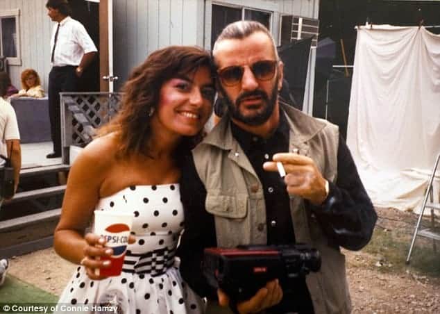 Connie Hamzy: The Queen of the Groupie Lifestyle Connie Hamzy and Ringo Starr (1989).