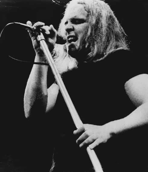 Ronnie Van Zant: Southern Rock's Golden God Ronnie Van Zant singing in 1975.