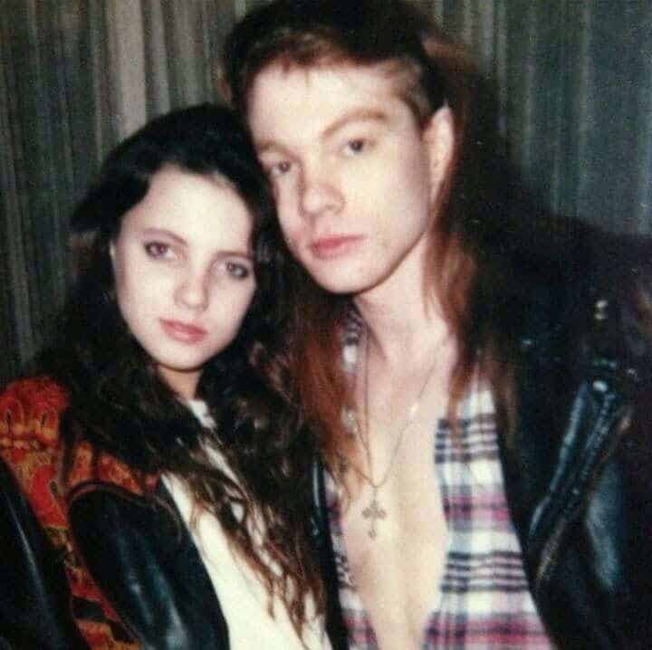 Erin Everly and Axl Rose.