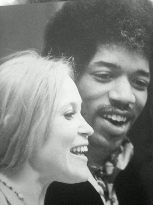 Carmen Borrero: 10 Photos of Her & Jimi Hendrix Jimi Hendrix on September 13, 1968 with Carmen Borrero in Los Angeles, California at Bob Masse Art Studio.