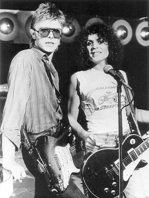 Rolan Bolan: His Life Indebted to David Bowie David Bowie and Marc Bolan (1977).