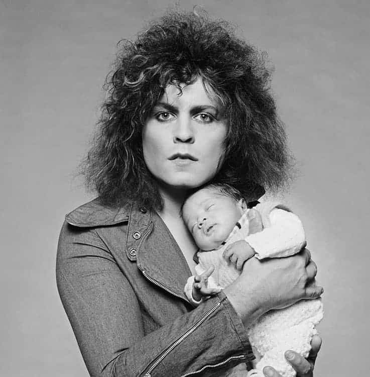 Rolan Bolan: His Life Indebted to David Bowie Marc Bolan and his son Rolan Bolan (1975).