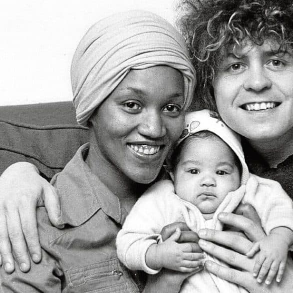 Rolan Bolan, Gloria Jones, and Marc Bolan.