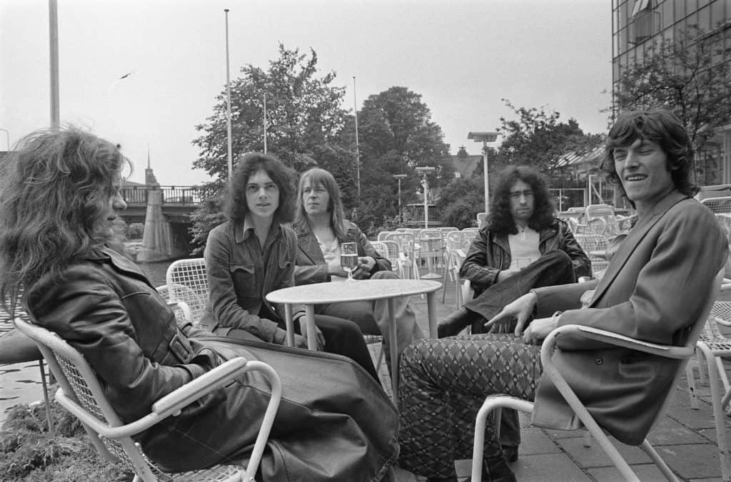 Paul Kossoff: The Great Blues Guitarist That Got Away Free & Steve Winwood (Amsterdam, 16 July 1970). From left to right: Paul Kossoff, Andy Fraser, Simon Kirke, Paul Rodgers & Steve Winwood.