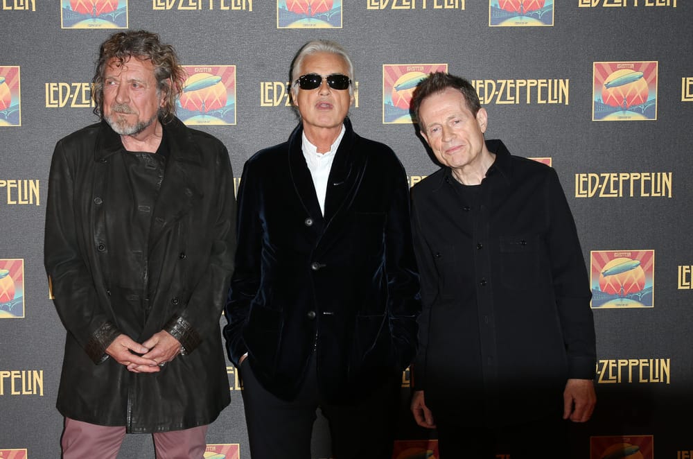 Led Zeppelin - The Complete Story: Dazed, Confused, And A Whole Lotta Love Robert Plant, Jimmy Page and John Paul Jones of Led Zeppelin