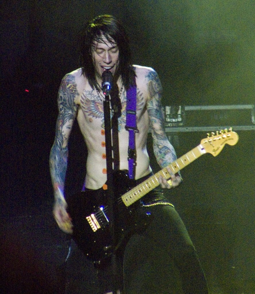 trace cyrus is another musical member of the cyrus family. he plays with metro station