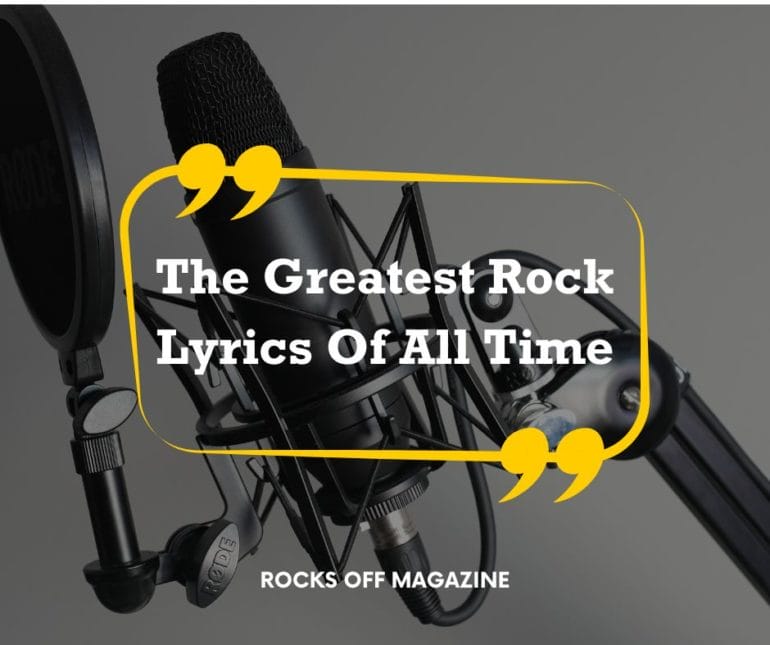 best rock lyrics