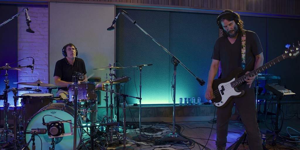 Dogstar band performing in a studio