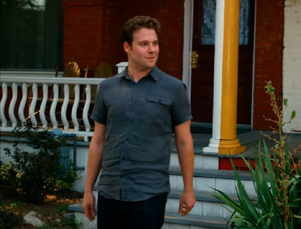 Seth Rogen as Lou, a tender husband facing emotional distance and quiet heartbreak