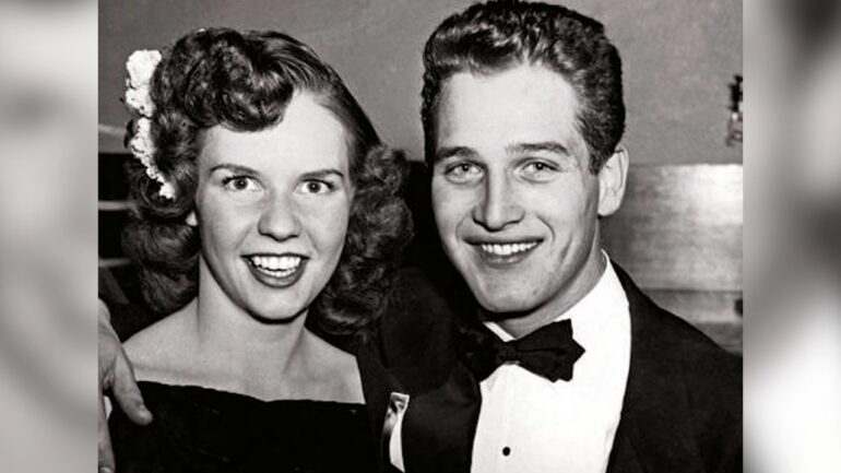 Jackie Witte’s Cause of Death - How Did Paul Newman’s First Wife Die? Jackie Witte and Paul Newman poses together in formal evening clothes