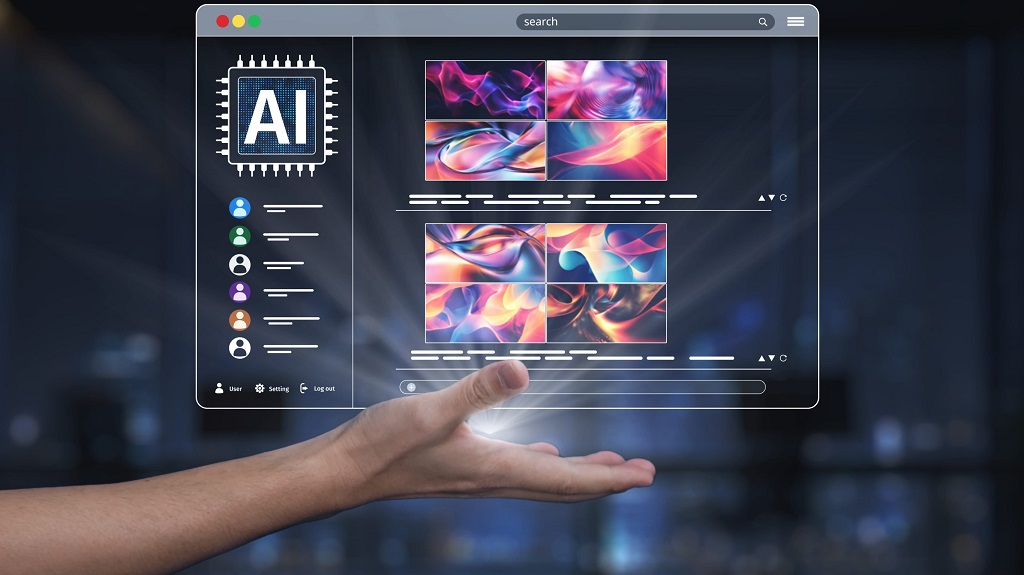 The intersection of creativity and advanced AI technology.