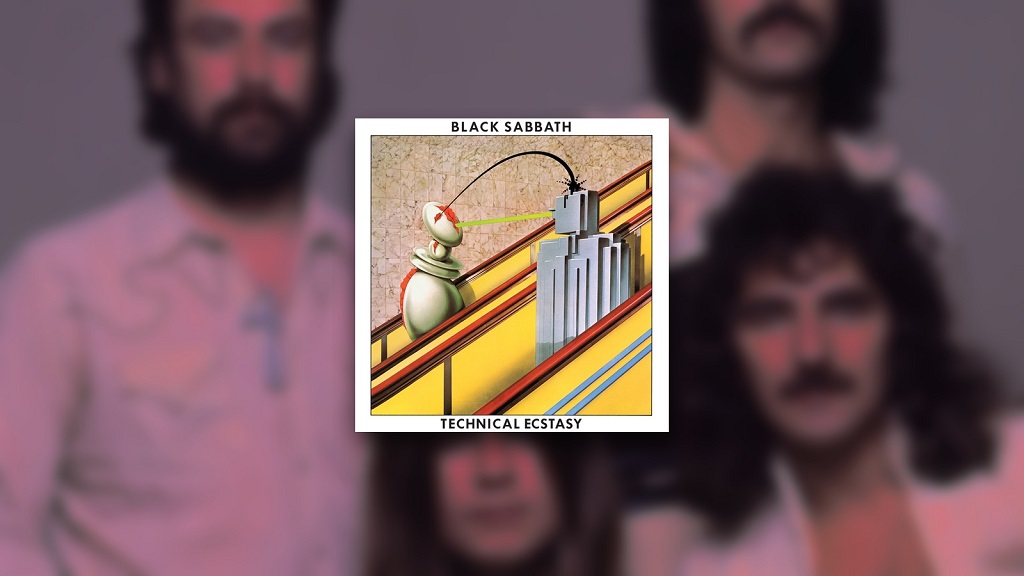 10 Classic Rock Albums Everyone Hated Before They Became Cult Classics Black Sabbath’s Technical Ecstasy album cover over a blurred 1970s photograph of the band