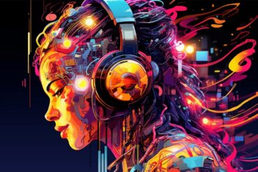 AI Can Mimic Creativity but It Will Never Replace the Human Artist embodying the fusion of human creativity and advanced technology