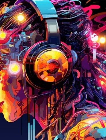 AI Can Mimic Creativity but It Will Never Replace the Human Artist embodying the fusion of human creativity and advanced technology