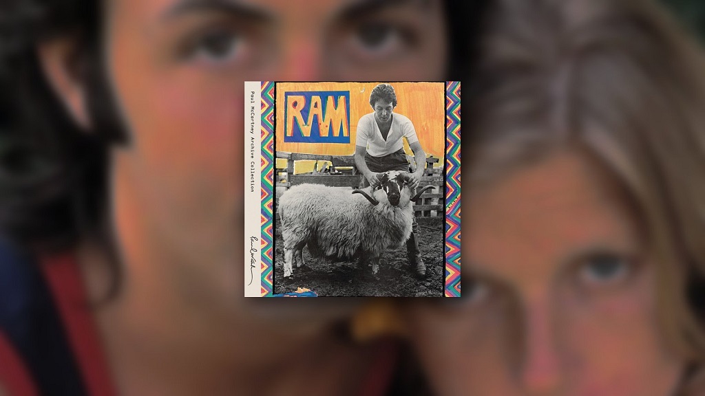 10 Classic Rock Albums Everyone Hated Before They Became Cult Classics Paul and Linda McCartney’s Ram album cover over a blurred portrait of the couple