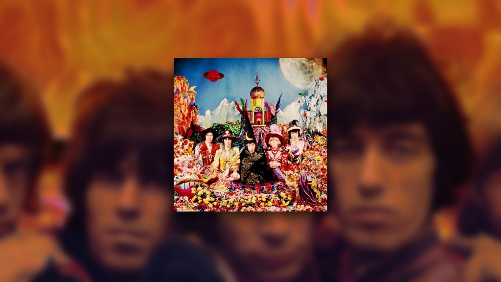 10 Classic Rock Albums Everyone Hated Before They Became Cult Classics Their Satanic Majesties Request cover over a blurred psychedelic portrait of the band